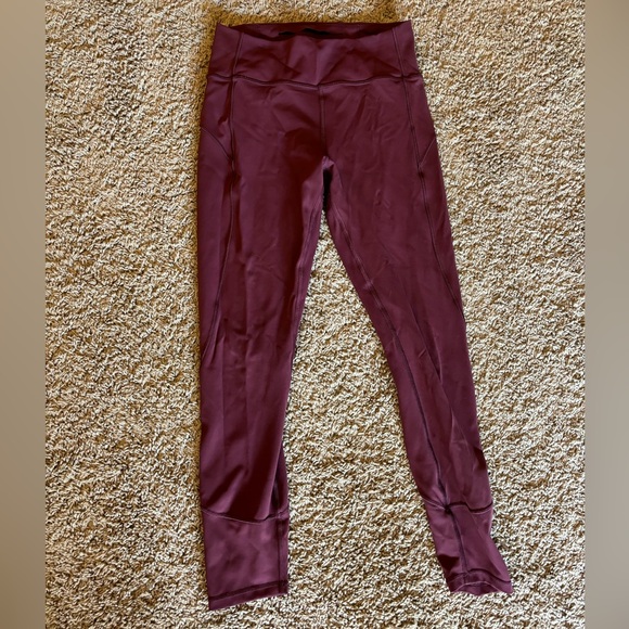 Wine red Lululemon leggings - Picture 5 of 5